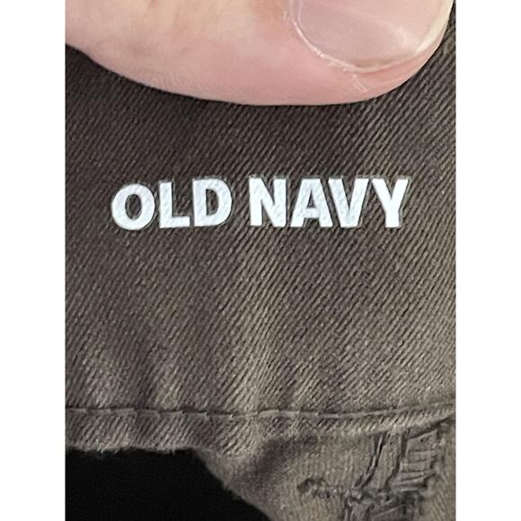 Old Navy Pixie Pants Womens 12 Brown High Rise Split Hem Stretch Work Casual - Picture 9 of 13